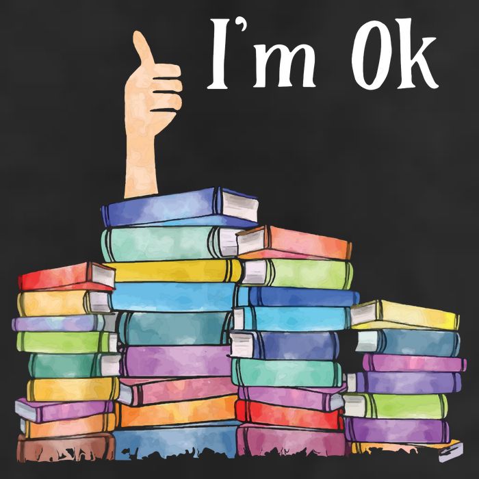 Reading Book Lovers I'm Ok National Book Lovers Day Adult Drive Performance Visor