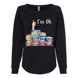 Reading Book Lovers I'm Ok National Book Lovers Day Womens California Wash Sweatshirt