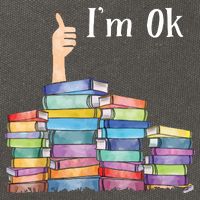 Reading Book Lovers I'm Ok National Book Lovers Day Cotton Canvas Backpack