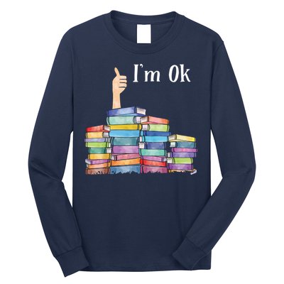 Reading Book Lovers I'm Ok National Book Lovers Day Long Sleeve Shirt