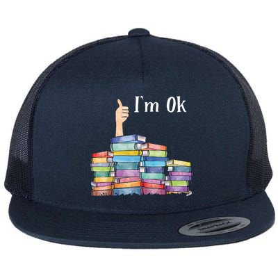 Reading Book Lovers I'm Ok National Book Lovers Day Flatbill Hat