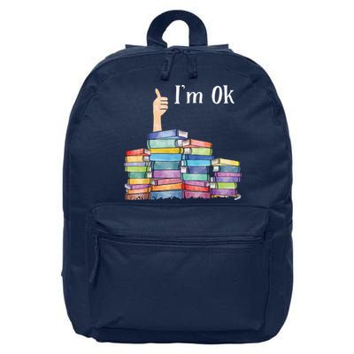 Reading Book Lovers I'm Ok National Book Lovers Day 16 in Basic Backpack