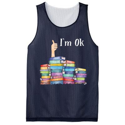 Reading Book Lovers I'm Ok National Book Lovers Day Mesh Reversible Basketball Jersey Tank