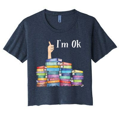 Reading Book Lovers I'm Ok National Book Lovers Day Crop Top