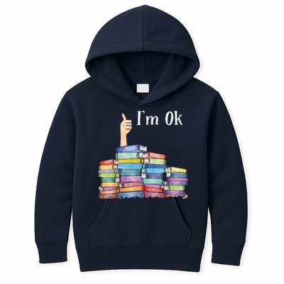 Reading Book Lovers I'm Ok National Book Lovers Day Kids Hoodie