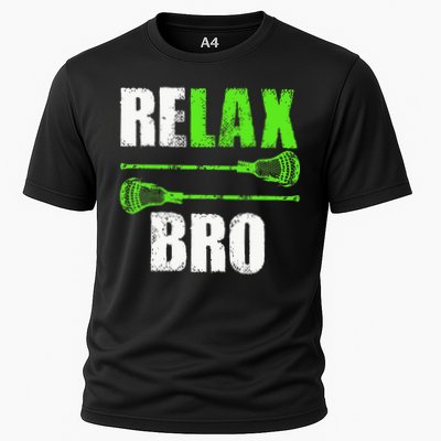 Relax Bro Lacrosse Sports Team Game Cooling Performance Crew T-Shirt