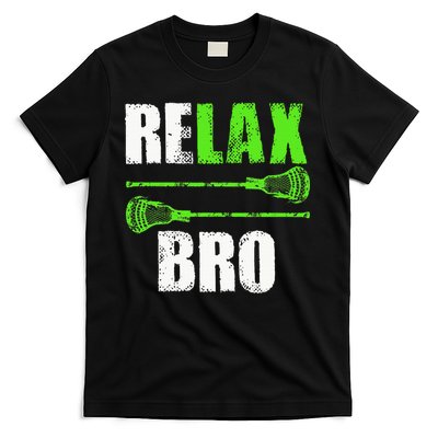 Relax Bro Lacrosse Sports Team Game T-Shirt