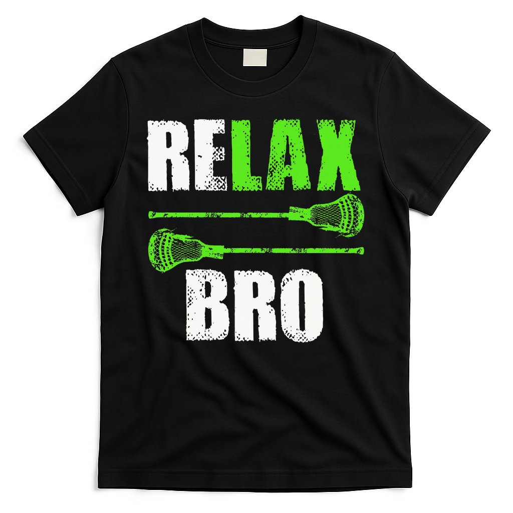 Relax Bro Lacrosse Sports Team Game T-Shirt