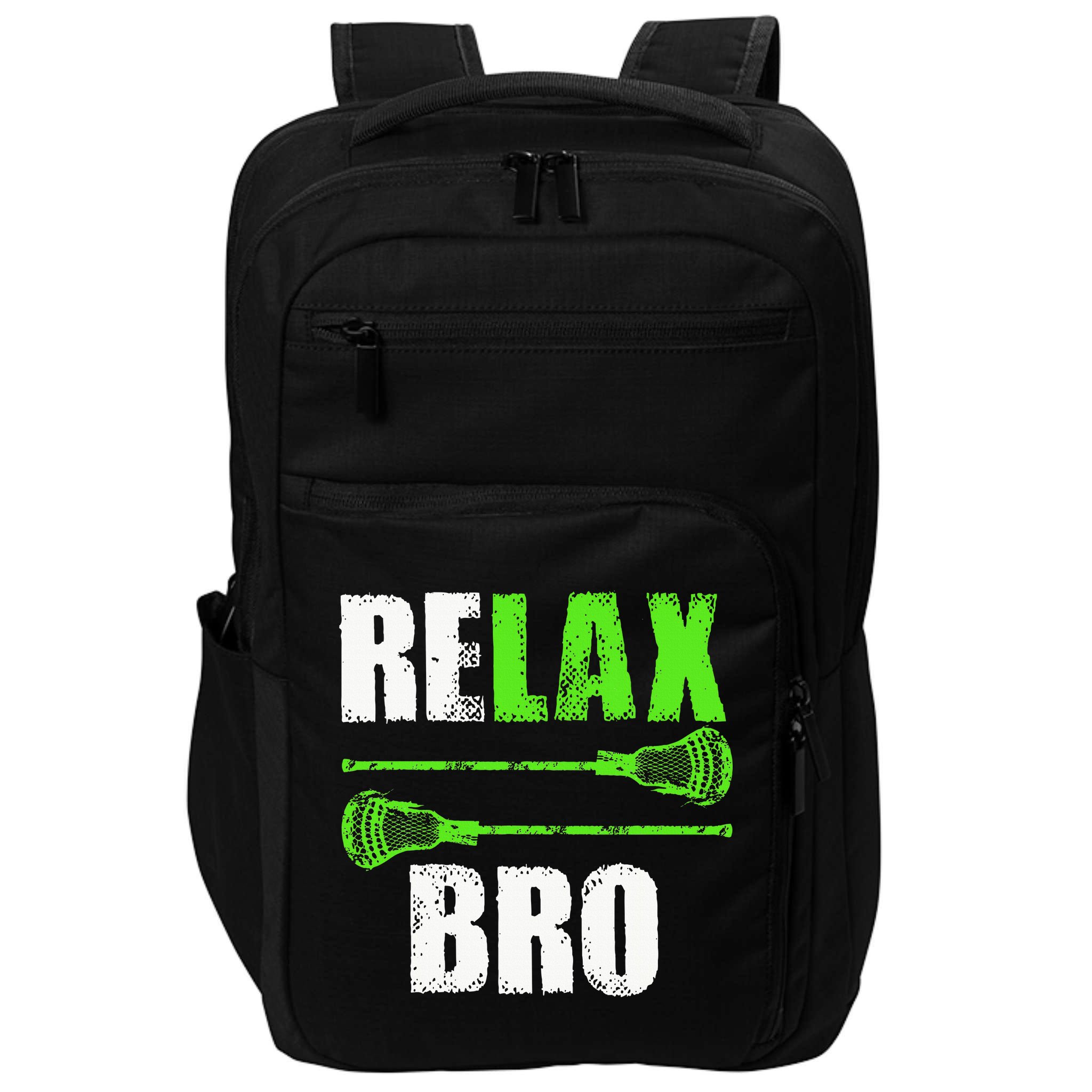 Relax Bro Lacrosse Sports Team Game Impact Tech Backpack