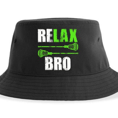 Relax Bro Lacrosse Sports Team Game Sustainable Bucket Hat