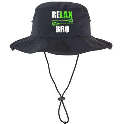 Relax Bro Lacrosse Sports Team Game Bucket Hat