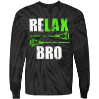 Relax Bro Lacrosse Sports Team Game Tie-Dye Long Sleeve Shirt