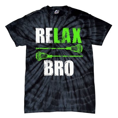 Relax Bro Lacrosse Sports Team Game Tie-Dye T-Shirt