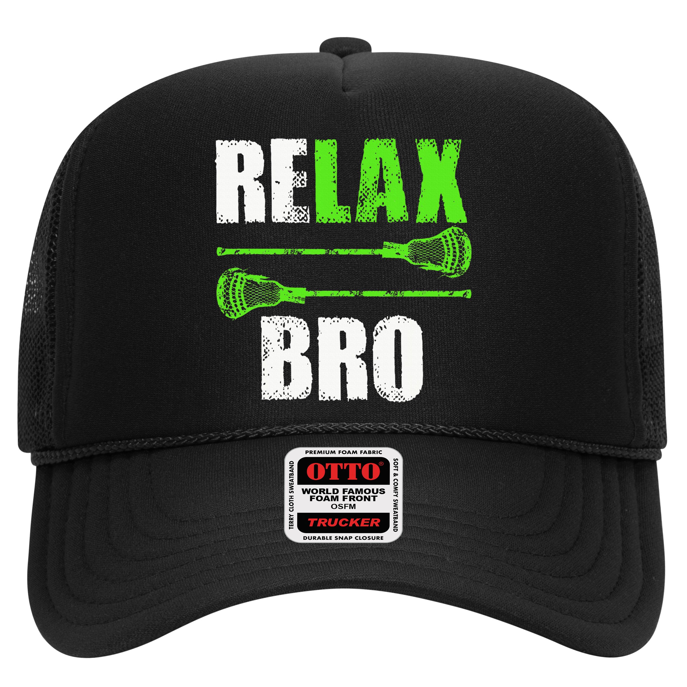 Relax Bro Lacrosse Sports Team Game Hat
