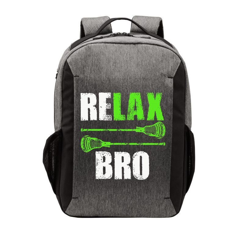 Relax Bro Lacrosse Sports Team Game Vector Backpack