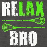 Relax Bro Lacrosse Sports Team Game Vector Backpack