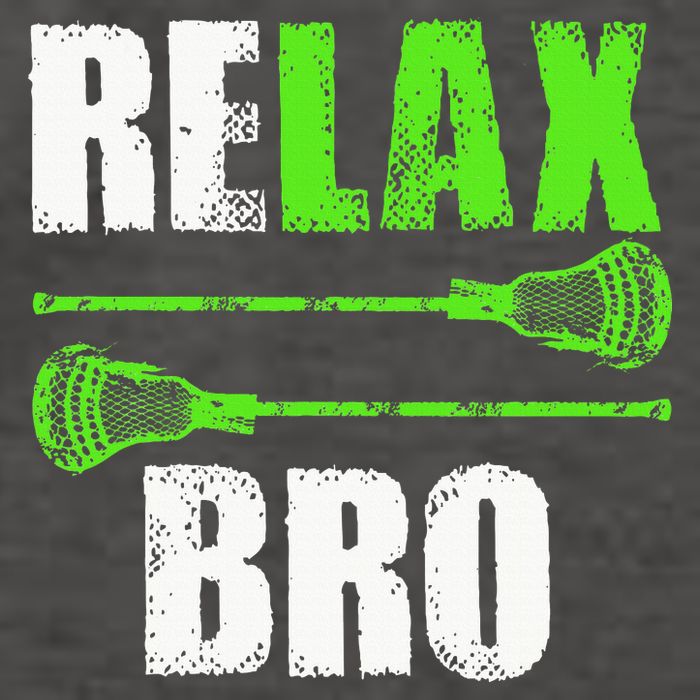 Relax Bro Lacrosse Sports Team Game Vector Backpack