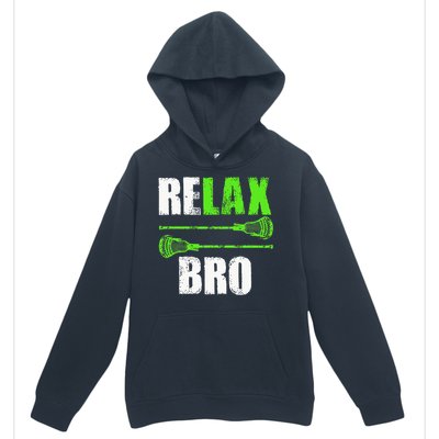 Relax Bro Lacrosse Sports Team Game Urban Pullover Hoodie