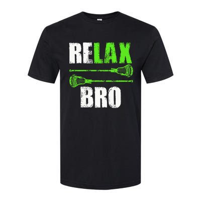 Relax Bro Lacrosse Sports Team Game Softstyle CVC T-Shirt