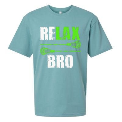 Relax Bro Lacrosse Sports Team Game Sueded Cloud Jersey T-Shirt