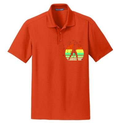 Retro Baseball Logo Dry Zone Grid Polo