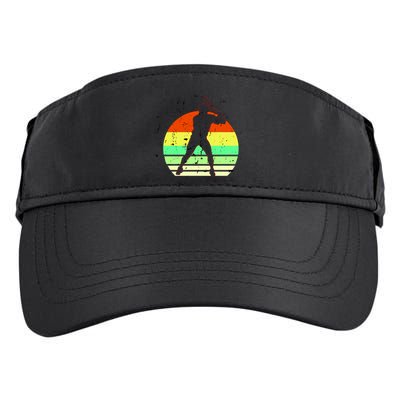 Retro Baseball Logo Adult Drive Performance Visor