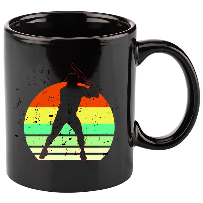 Retro Baseball Logo 11oz C Handle Ceramic Mug