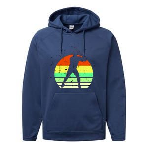 Retro Baseball Logo Performance Fleece Hoodie