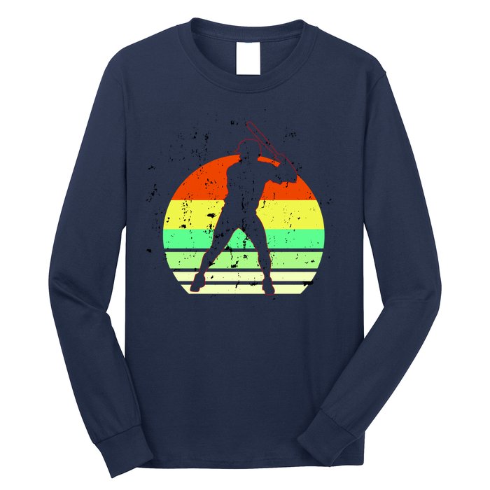 Retro Baseball Logo Long Sleeve Shirt