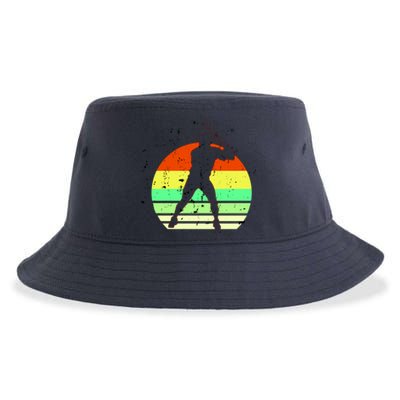 Retro Baseball Logo Sustainable Bucket Hat