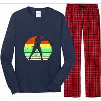 Retro Baseball Logo Long Sleeve Pajama Set