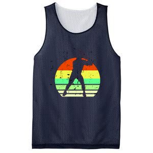 Retro Baseball Logo Mesh Reversible Basketball Jersey Tank