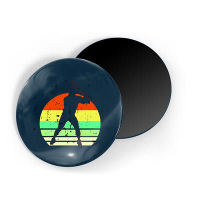 Retro Baseball Logo Magnet