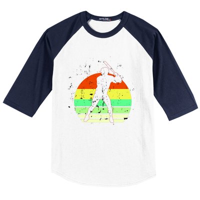 Retro Baseball Logo Baseball Sleeve Shirt