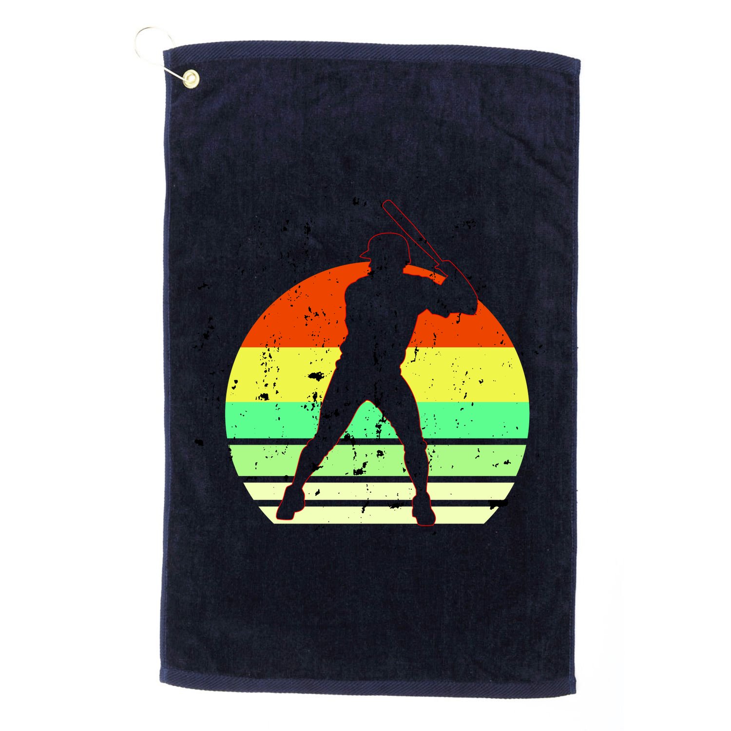 Retro Baseball Logo Golf Towel