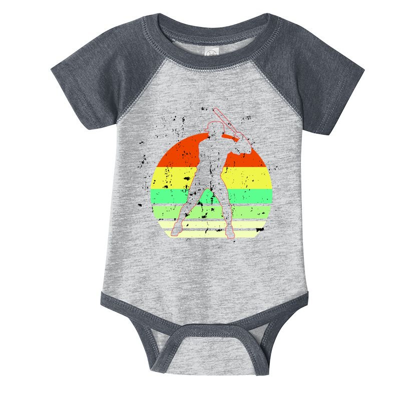 Retro Baseball Logo Infant Baby Jersey Bodysuit