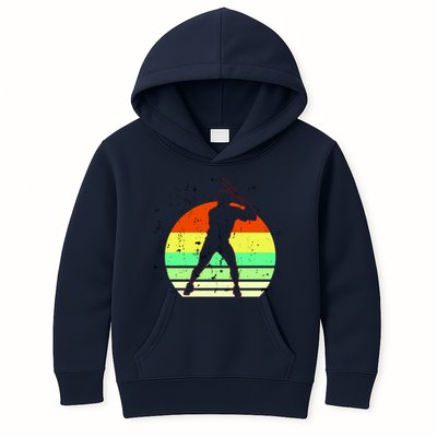 Retro Baseball Logo Kids Hoodie