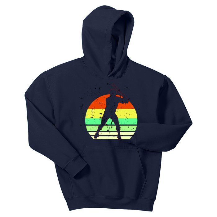 Retro Baseball Logo Kids Hoodie