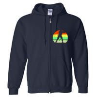 Retro Baseball Logo Full Zip Hoodie