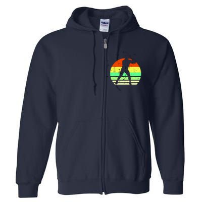 Retro Baseball Logo Full Zip Hoodie