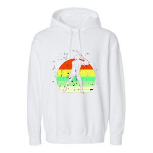 Retro Baseball Logo Garment-Dyed Fleece Hoodie