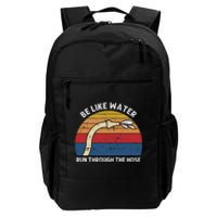 Retro Be Like Water Run Through The Hose Daily Commute Backpack