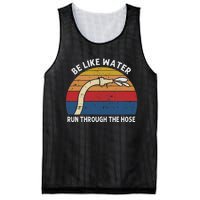 Retro Be Like Water Run Through The Hose Mesh Reversible Basketball Jersey Tank