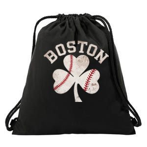 Retro Boston Lover Drawstring Bag