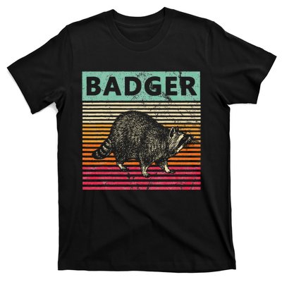 Retro Badger Love Honey Badgers T-Shirt