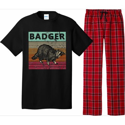 Retro Badger Love Honey Badgers Pajama Set