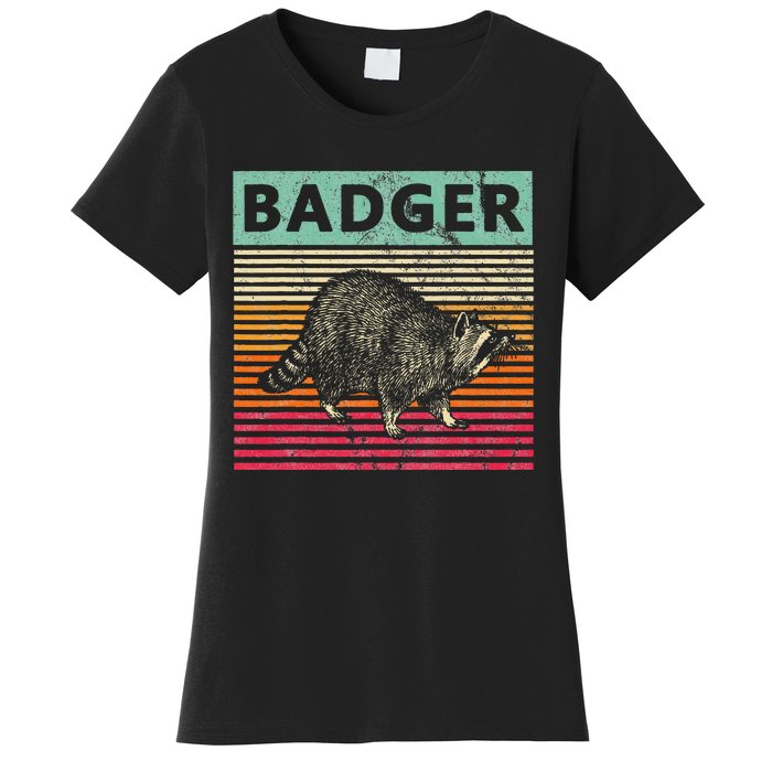 Retro Badger Love Honey Badgers Women's T-Shirt