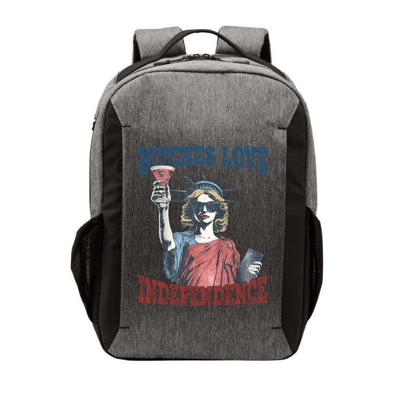 Retro Bitches Love Independence Funny Vector Backpack