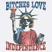 Retro Bitches Love Independence Funny Sweatshirt