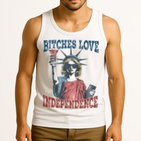 Retro Bitches Love Independence Funny Tank Top